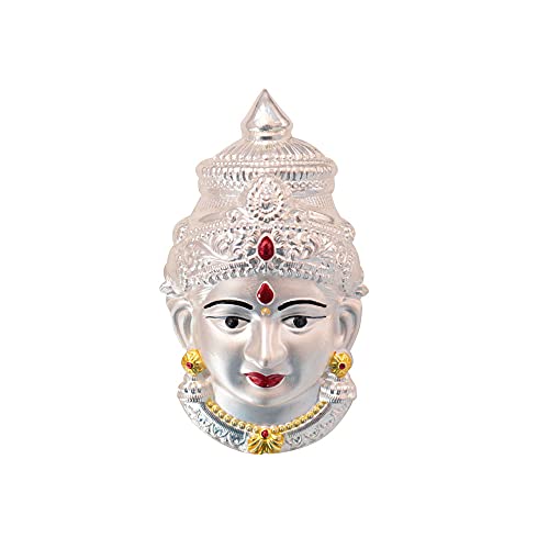 Silver Varalakshmi Face Idol